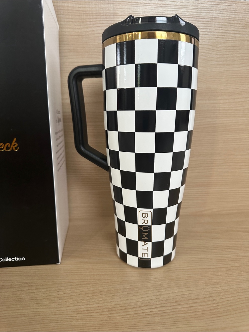 Brumate Black & White Checker Era Flip 40 oz.